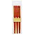 Kit 3 Pares de Hashi Vermelho Listrado - Imagem 1