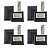 Refletor Solar 40w Kit 4 Uni Holofote Luminaria Controle Placa Energia Sensor - Imagem 1