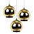 Kit - 3 X Luminárias Copper Shade - Luna - 25 Cm - Dourado - Imagem 1