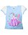 Camiseta Infantil Princesa - Azul - Imagem 1