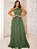 Vestido Longo Elegante Um Ombro Só com Camadas - Imagem 1