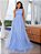 Vestido Longo Elegante Um Ombro Só com Camadas - Imagem 2