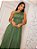 Vestido Longo Elegante Um Ombro Só com Camadas - Imagem 3