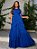 Vestido Longo Azul Royal com Camadas e Brilho - Imagem 1