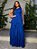 Vestido Longo Azul Royal com Camadas e Brilho - Imagem 2