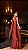Vestido Longo Marsala com Gola Torcida Recortes Laterais e Cauda Drapeada - Imagem 2