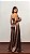 Vestido Longo Marrom Acetinado com Fenda - Imagem 2