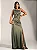 Vestido Longo Verde Oliva com Fenda Lateral - Imagem 2