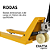 Paleteira Manual LM2000 - 2,0 tons com Rodas Duplas em Nylon - Imagem 4