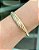 Bracelete relevo com banho de ouro 18k - Imagem 1