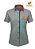 CAMISA FEMININA MANGA CURTA - COR CINZA ( GERENTE DE LOJA ) - Imagem 1