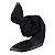 LENÇO SOCIAL FEMININO PRETO - BEM + - Imagem 3
