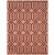 Tapete Eco Nature Trancado 67 Bege-Vermelho 0,50x0,80M - Imagem 1