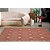 Tapete Eco Nature Trancado 67 Bege-Vermelho 0,50x0,80M - Imagem 2