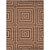 Tapete Sisal Eco Nature Labirinto 70 Marrom 0,50x0,80M - Imagem 1