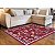 Tapete para Sala Renaissance Genebra 10 Vermelho 1,50X2,00M - Imagem 2