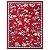 Tapete para Sala Renaissance Genebra 10 Vermelho 1,33X1,90M - Imagem 1