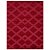 Tapete para Sala Realce Trilho 10 Vermelho 1,50X2,00M - Imagem 1