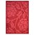 Tapete para Sala Realce Roses 10 Vermelho 1,50X2,00M - Imagem 1