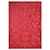 Tapete para Sala Realce Forest 10 Vermelho 1,00X1,50M - Imagem 1