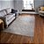 Tapete para Sala Realce Falesia 51 Cinza 1,00X1,50M - Imagem 2