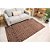 Tapete para Sala Realce Eden 35 Taupe 1,00X1,50M - Imagem 2
