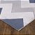 Tapete para Sala Nilo 05 Azul e Bege 1,00X1,40M - Edantex - Imagem 3