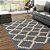 Tapete para Sala Herat Capri 3071-EM1 Cinza 1,50X2,00M - Imagem 2
