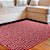 Tapete para Sala Funcional Tabuleiro 10 Vermelho 1,50X2,00M - Imagem 2