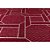 Tapete para Sala Funcional Corrente 10 Vermelho 2,00X2,50M - Imagem 5