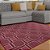 Tapete para Sala Funcional Corrente 10 Vermelho 2,00X2,50M - Imagem 2