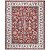 Tapete para Sala Coliseo 04 Vermelho e Cinza 2,50X3,10M - Imagem 1