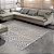 Tapete para Sala Chevron Quadros Cinza 1,50X2,00M - Imagem 2