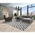 Tapete para Sala Belga Mykonos 94 Azul 1,40X1,95M - Imagem 2