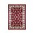 Tapete para Sala Belga Bruxelas 6 Vermelho 1,00X1,40M - Imagem 1