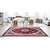 Tapete para Sala Belga Bruxelas 3 Vermelho 1,00X1,40M - Imagem 2