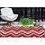 Tapete Classic Chevron 67 Bege-Vermelho 0,50X0,80M - Imagem 2