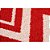 Tapete Classic Chevron 67 Bege-Vermelho 0,50X0,80M - Imagem 3