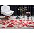 Passadeira Classic Leaf 67 Bege-Vermelho 0,57X1,80M - Imagem 2