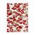 Passadeira Classic Leaf 67 Bege-Vermelho 0,57X1,80M - Imagem 1