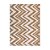 Passadeira Classic Chevron 80 Bege-Caramelo 0,57X1,80M - Imagem 1