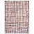 Tapete de Sala Classic Maldivas 18 Chumbo-Laranja 1,00X1,50M - Imagem 1