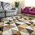 Tapete para Sala Geométrico Taupe 2,50X3,00M - Imagem 2