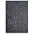 Tapete para Sala Realce Snail 50 Preto 1,50X2,00M - Imagem 1