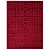 Tapete para Sala Realce Eden 10 Vermelho 1,50X2,00M - Imagem 1