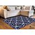 Tapete para Sala Renaissance Lumiere 20 Azul 2,00X2,50M - Imagem 2