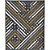 Tapete para sala Carter 04 Cinza-Bege-Amarelo 1,33X1,90M - Imagem 1