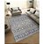 Tapete para Sala Belga Mykonos 2704 Cinza-Azul 1,40X2,00M - Imagem 2