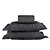 Kit Colcha Casal Queen Colony 50 Preto  - J Serrano - Imagem 2