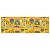 Passadeira Cozinha Antiderrapante Clean 22 Yellow 0,40X1,20M - Imagem 1